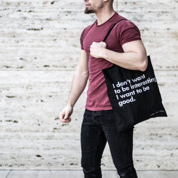 I DON'T WANT TO BE INTERESTING BAG