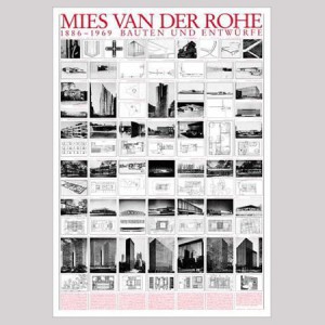 POSTER MIES VAN DER ROHE 1886-1969