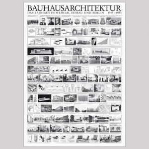 POSTER BAUHAUSARKITEKTUR 1919-1933